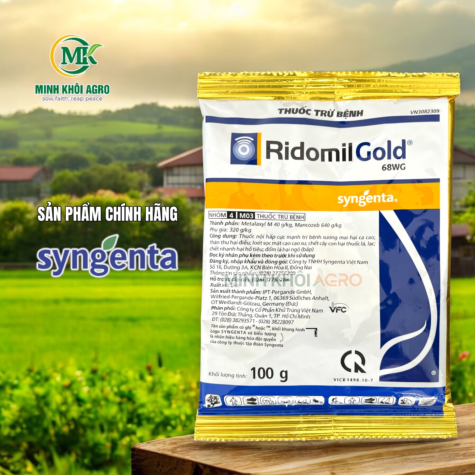 Ridomil Gold 68WG - Gói 100g